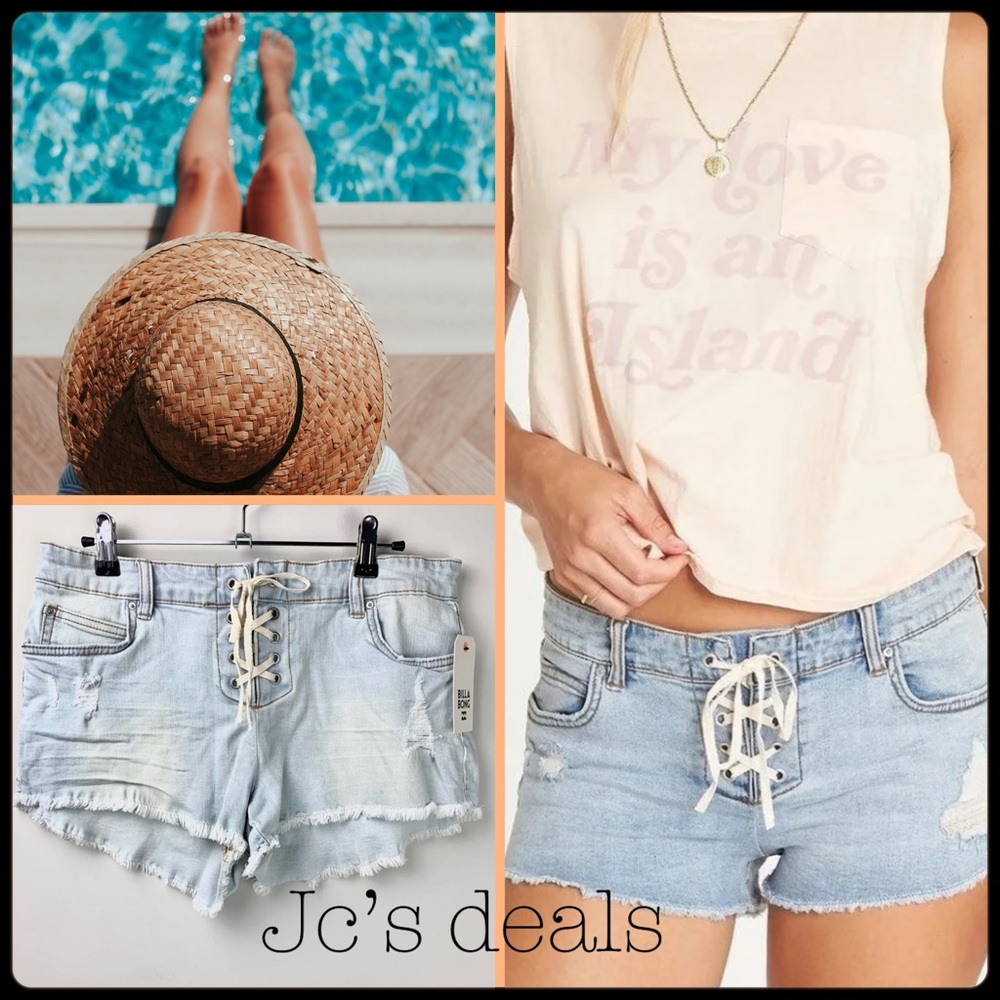 🦋 billabong lite hearted denim shorts 🦋
